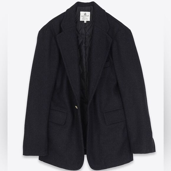 Denimist Deconstructed Blazer Navy Blue $525 - Picture 1 of 9
